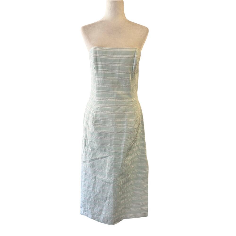 Vintage Gunne Sax Jessica McClintock Millennium 2000 Striped Green Dress Sz 11